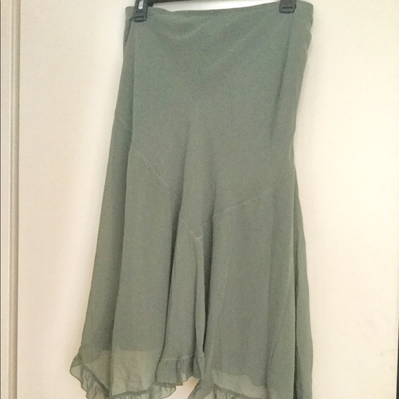 Vintage Studio M Silk Midi Skirt - Picture 2 of 5